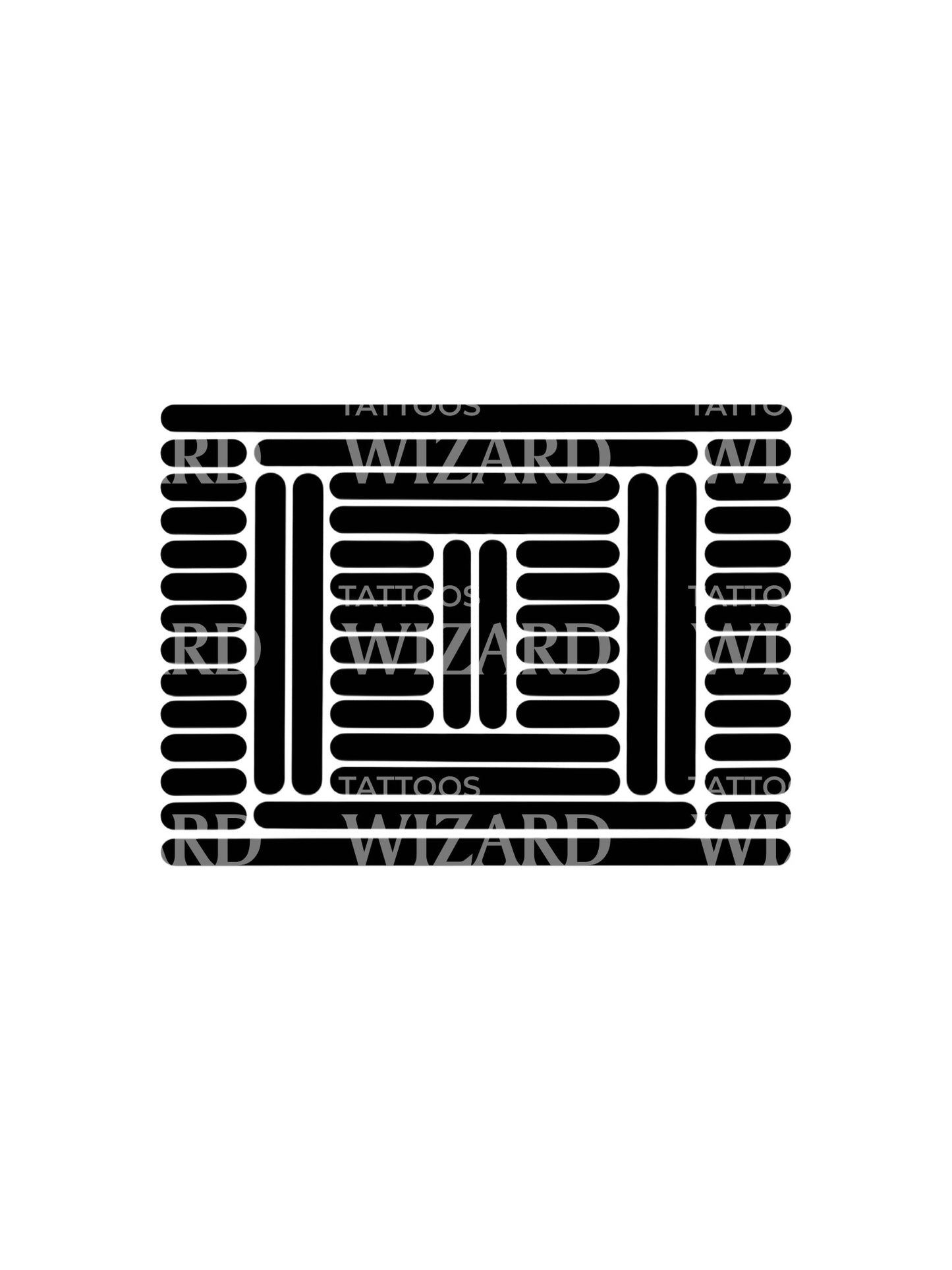 Structures and Systems Abstract Tattoo Design