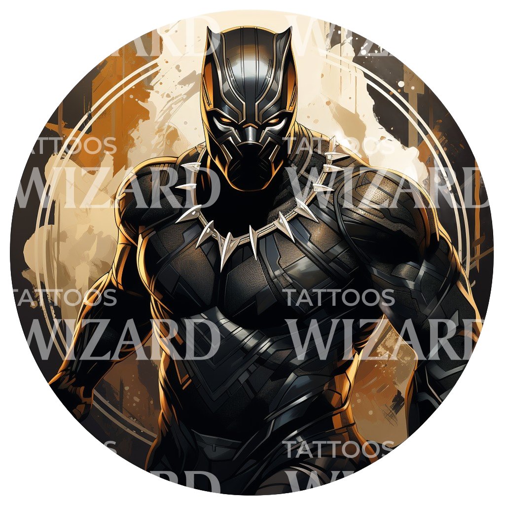 BlackPanther Marvel Inspired Tattoo Design