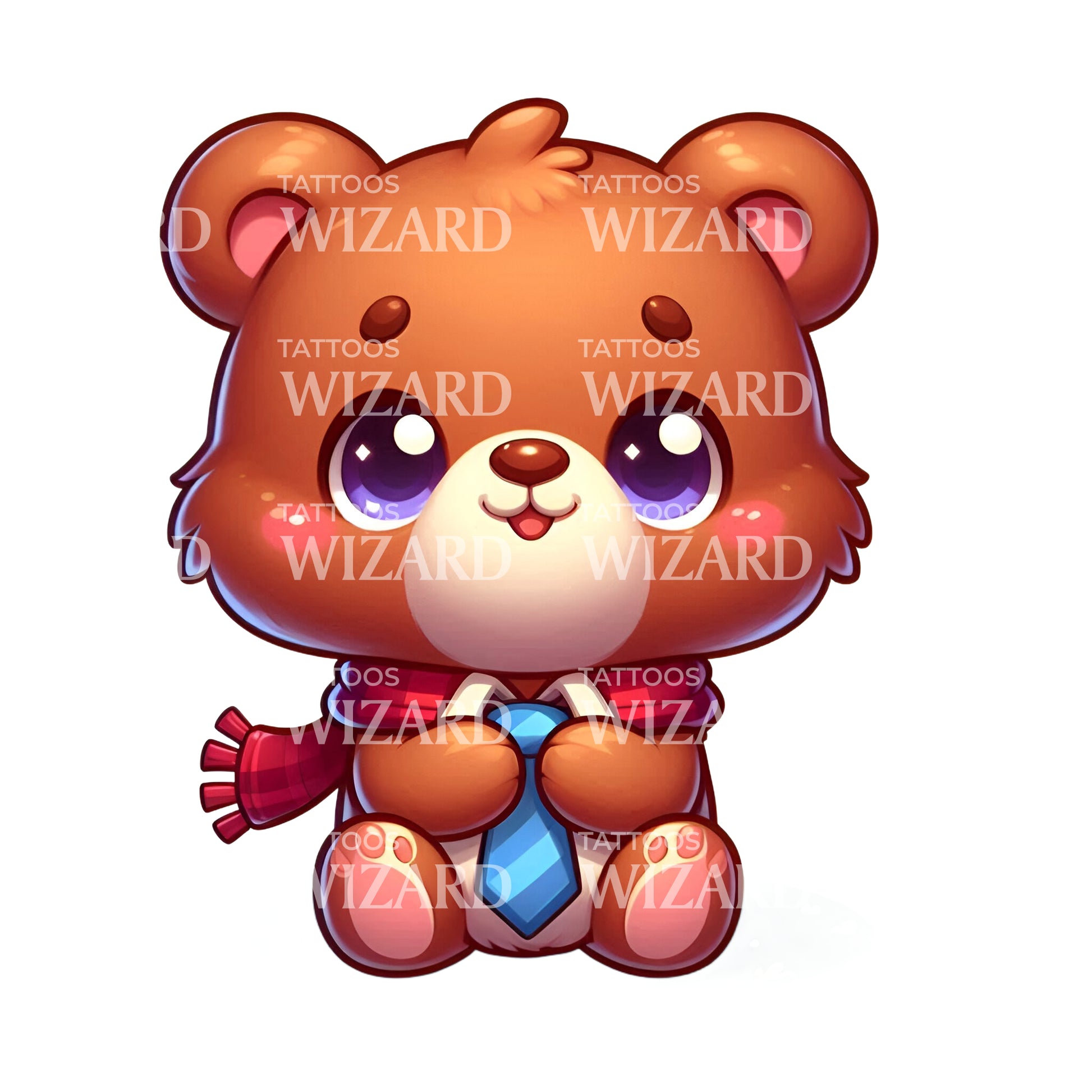 Cute Teddy Bear Tattoo Idea