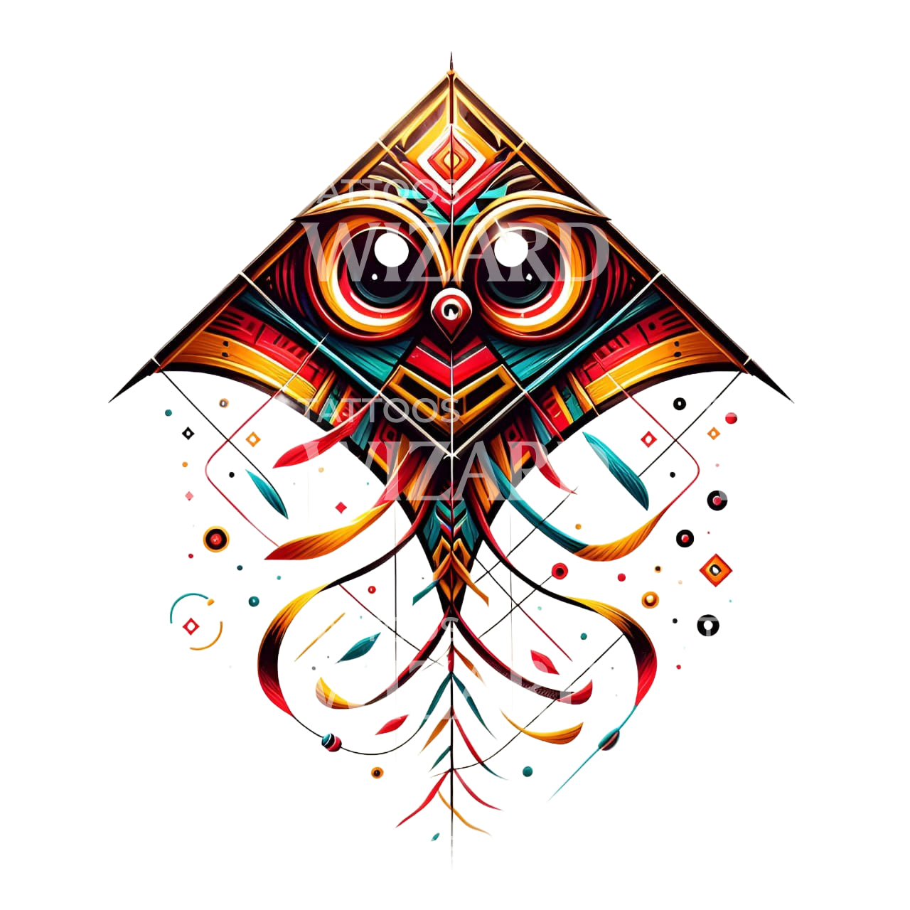 Kite Symbol Tattoo Idea