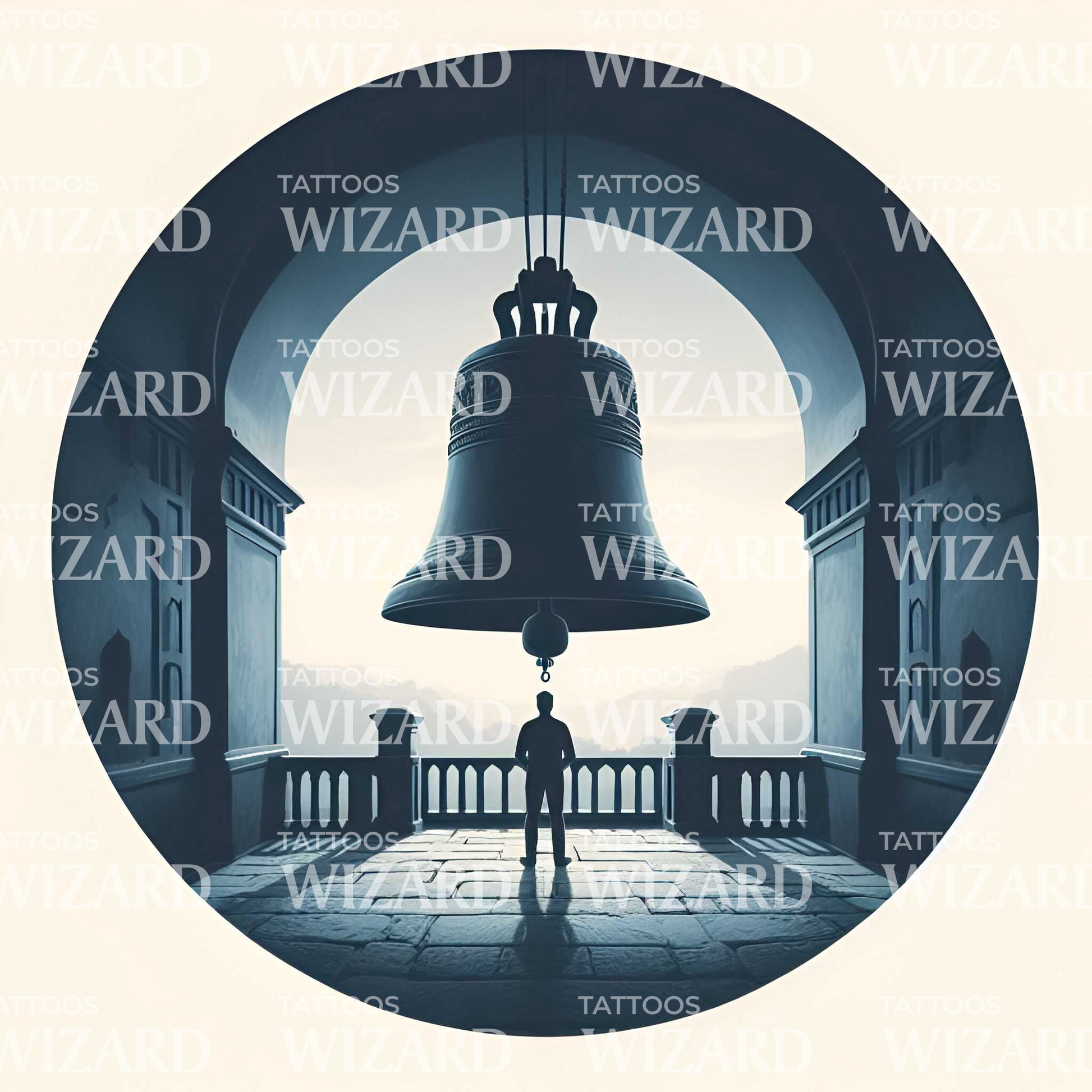 Lone Soldier On The Tower Tattoo Idea
