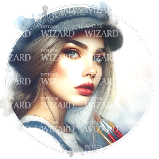 Painted Beauty Tattoo Idea