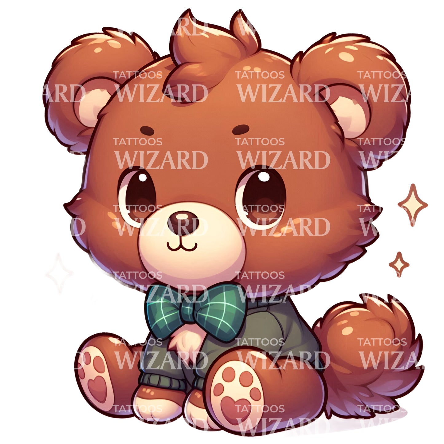 An Adorable Teddy Bear Tattoo Idea