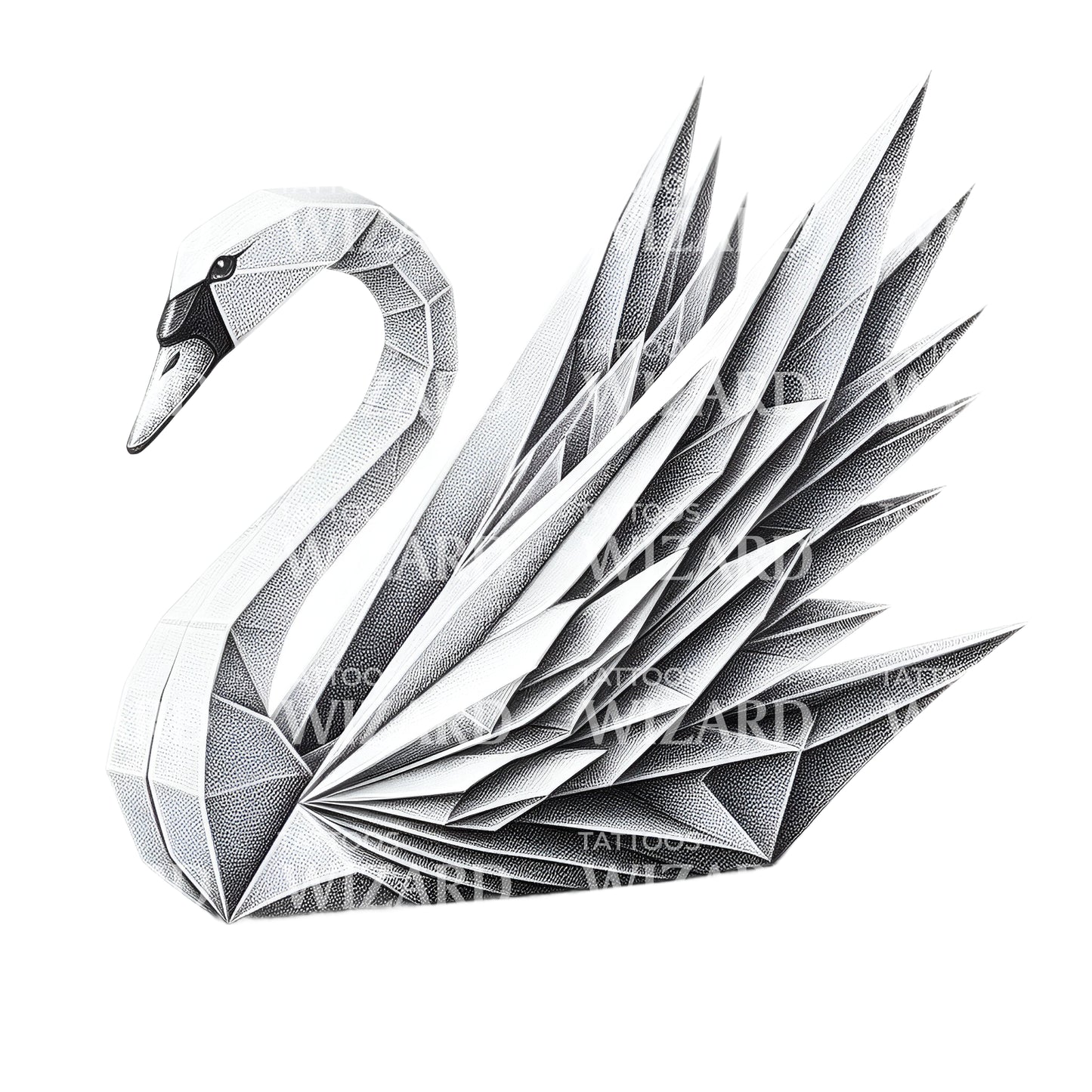 Beautiful Paper Craft Tattoo Idea