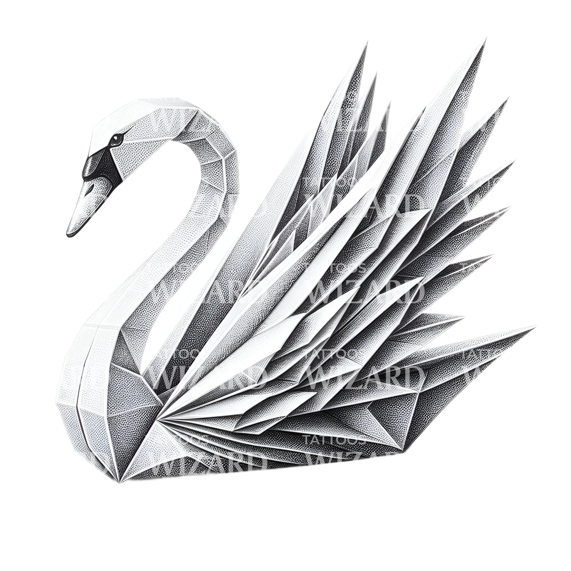 Beautiful Paper Craft Tattoo Idea