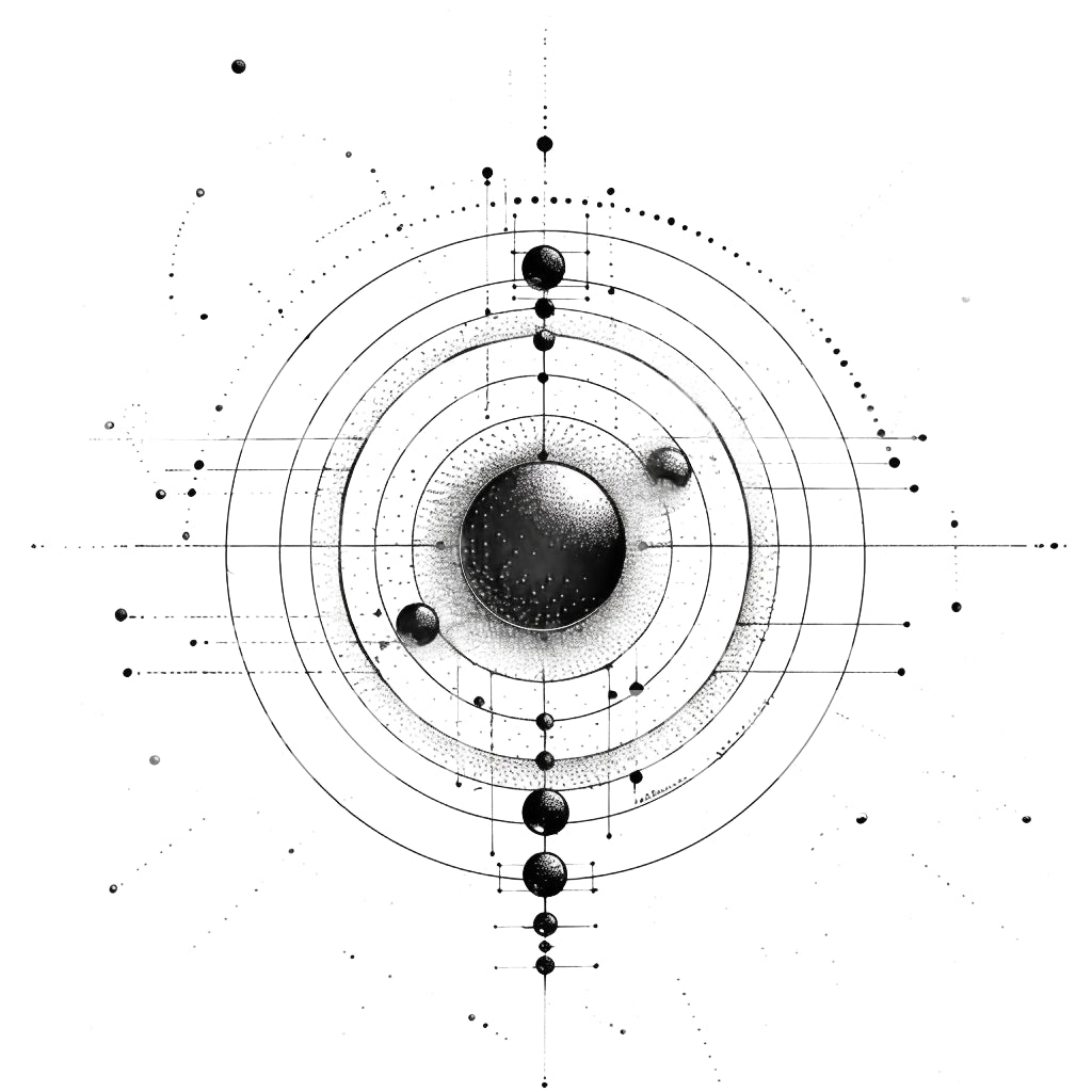 Black Hole Analysis Tattoo Design