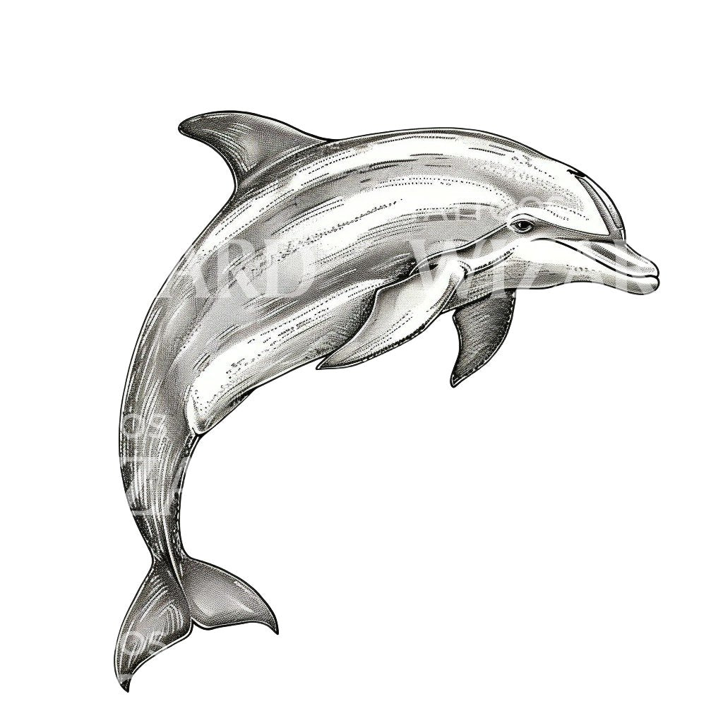 Dolphin Ink Tattoo Idea