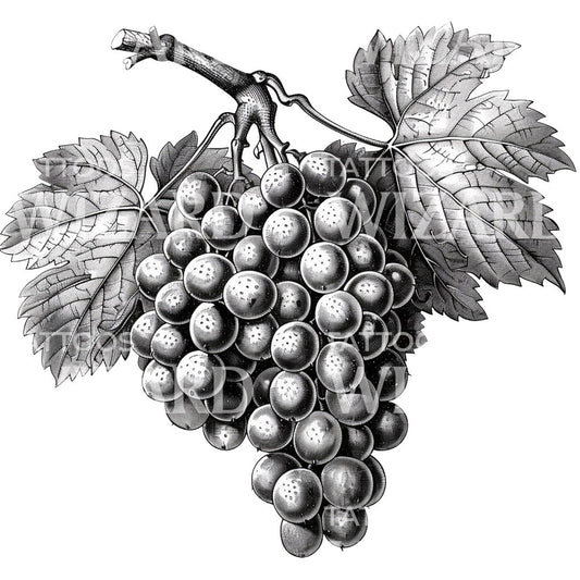 Grapes Ink Tattoo Idea