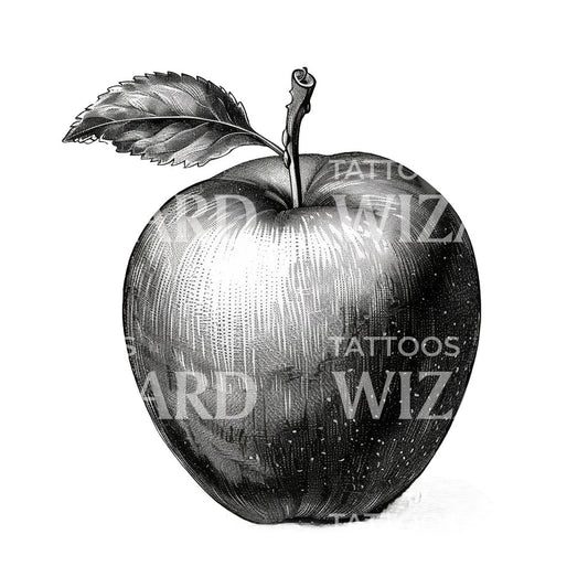 Ink Vintage Apple Tattoo Idea
