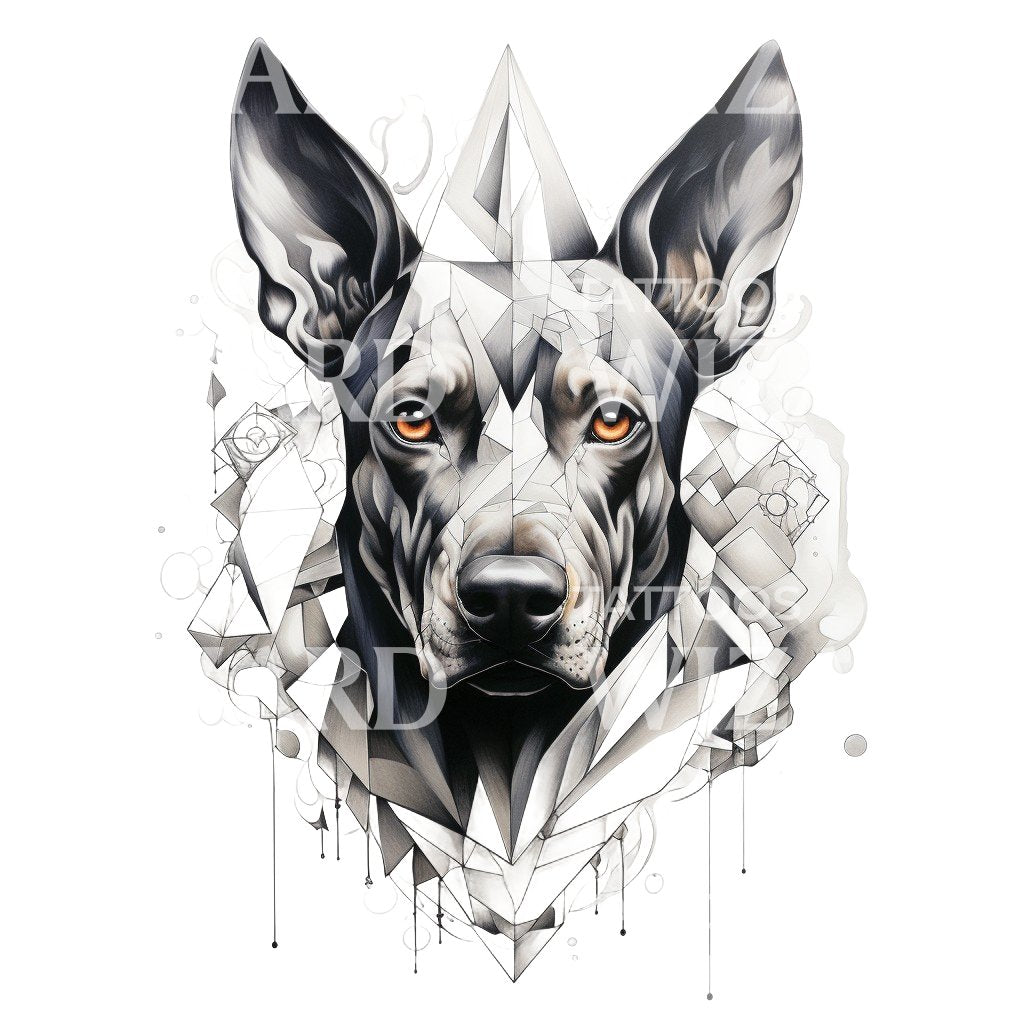 Dobermann Pinscher Tattoo Design