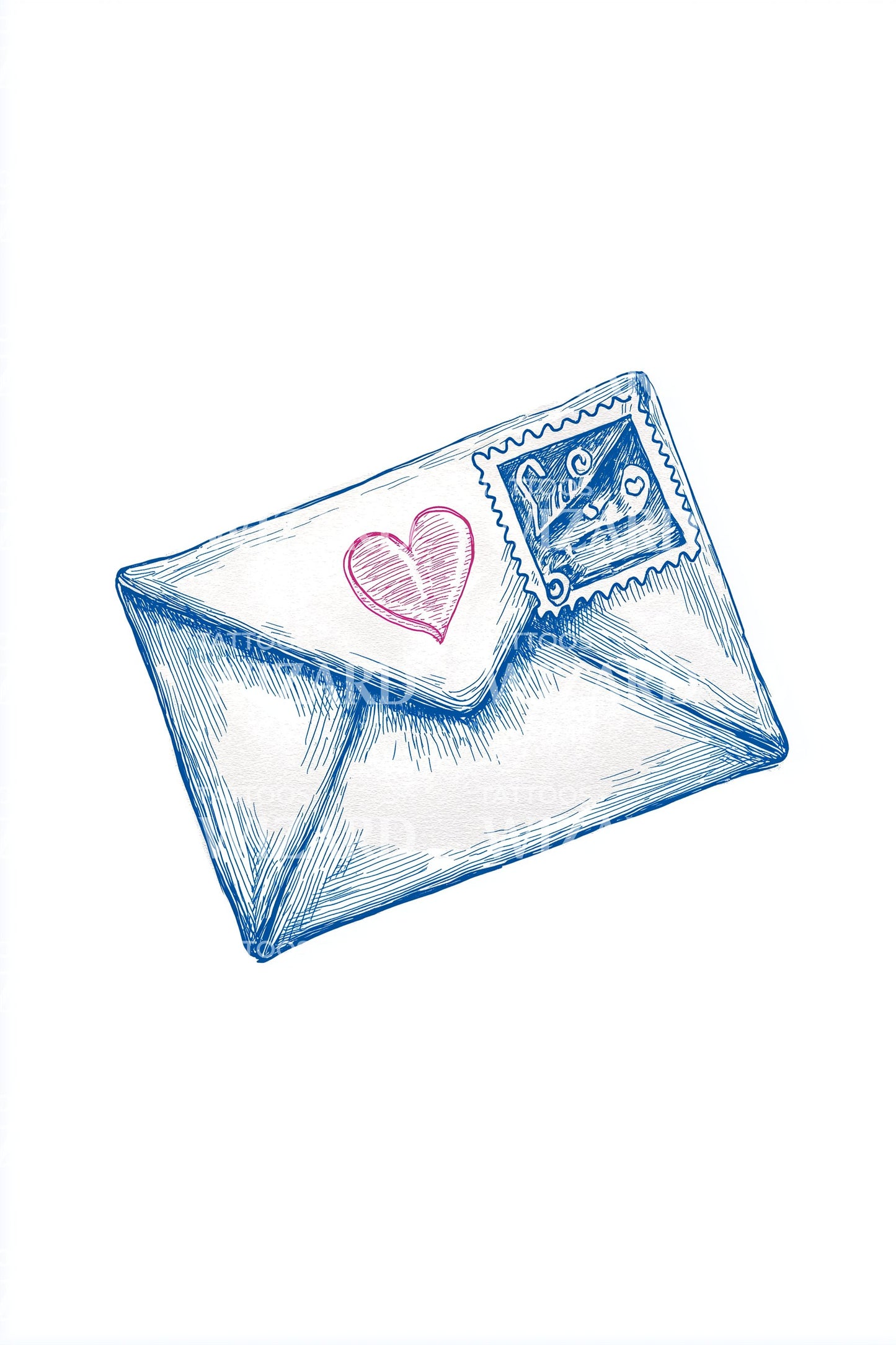 Airmail Love Letter Tattoo Idea