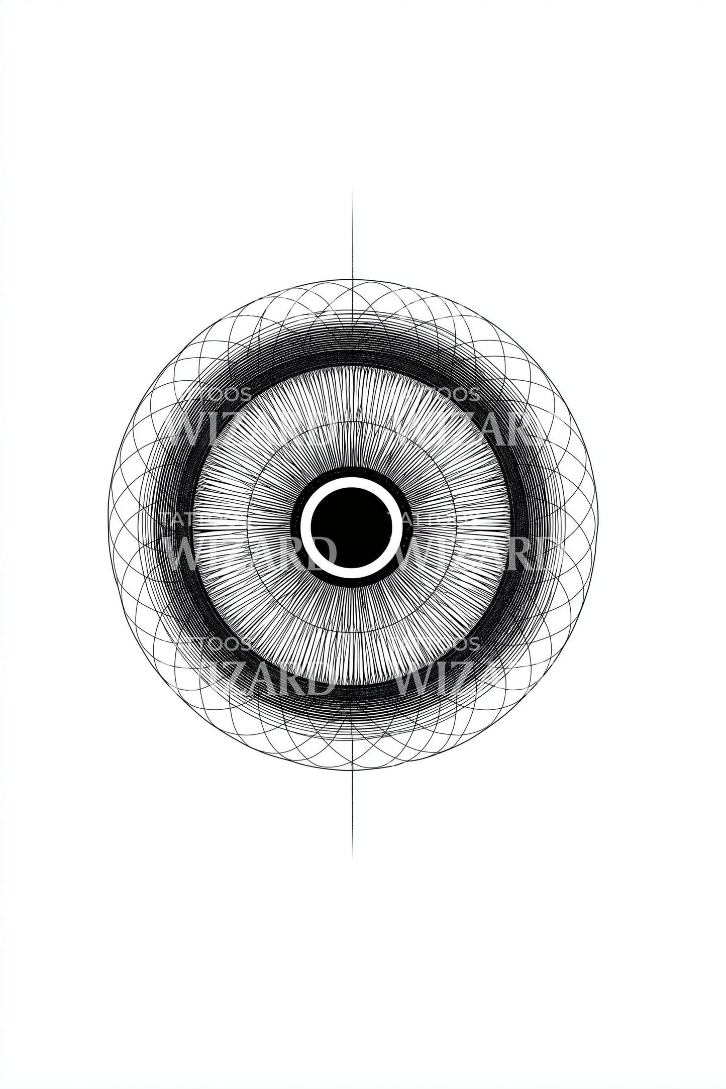 All Seeing Eye Mandala Tattoo Design