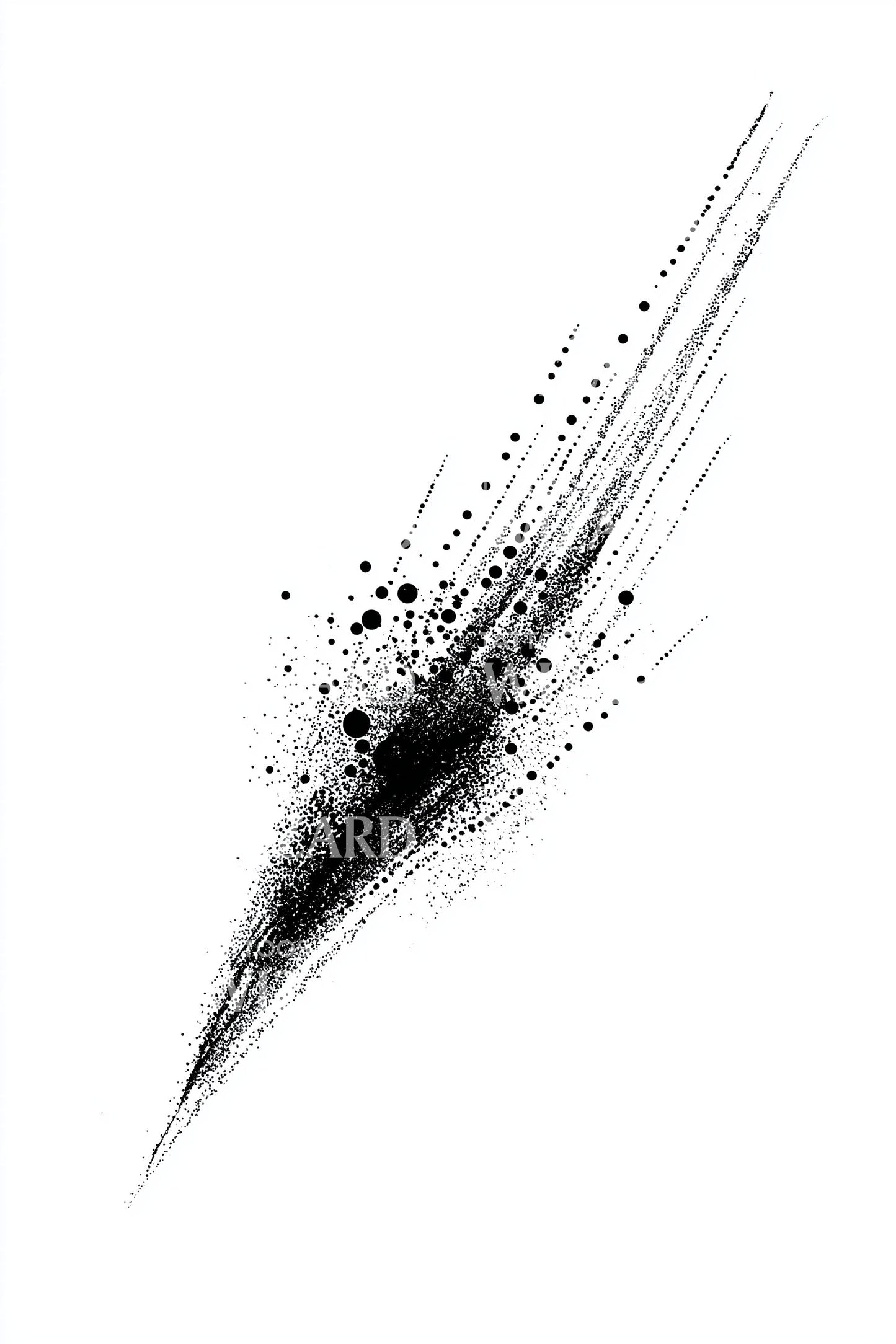Angular Starstream Tattoo Design