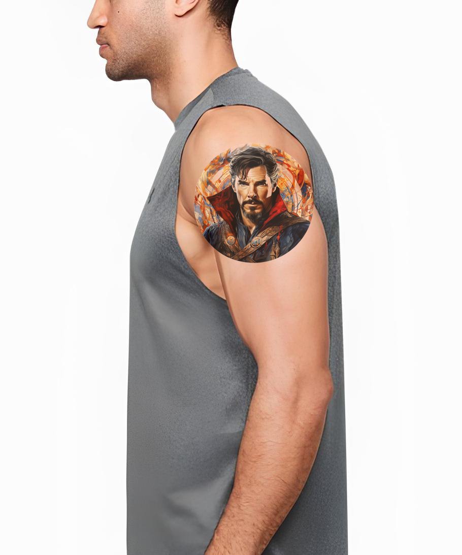 Doctor Strange cirkeltatuering design