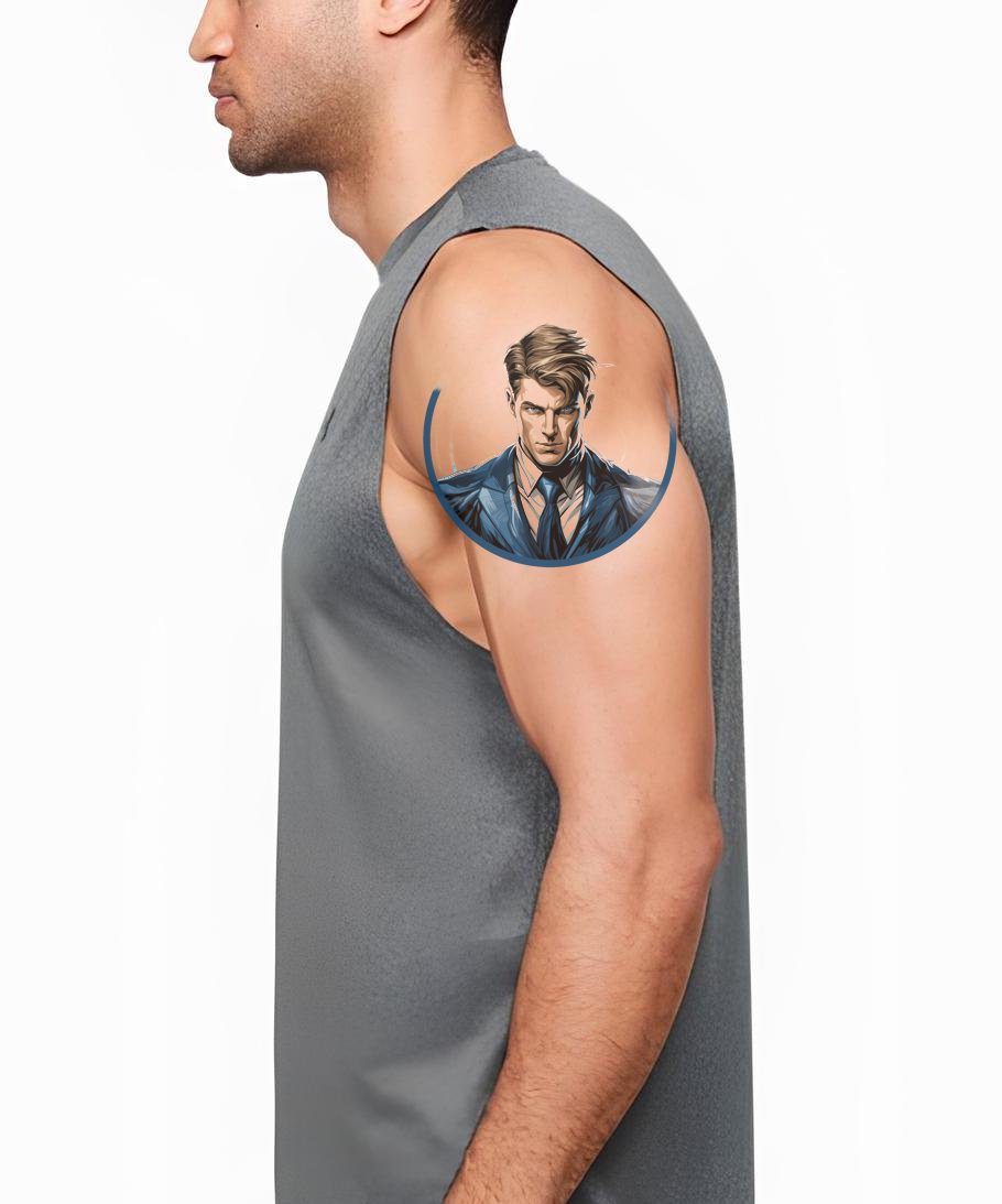 Marvel-inspirerad Mr Fantastic tatuering design
