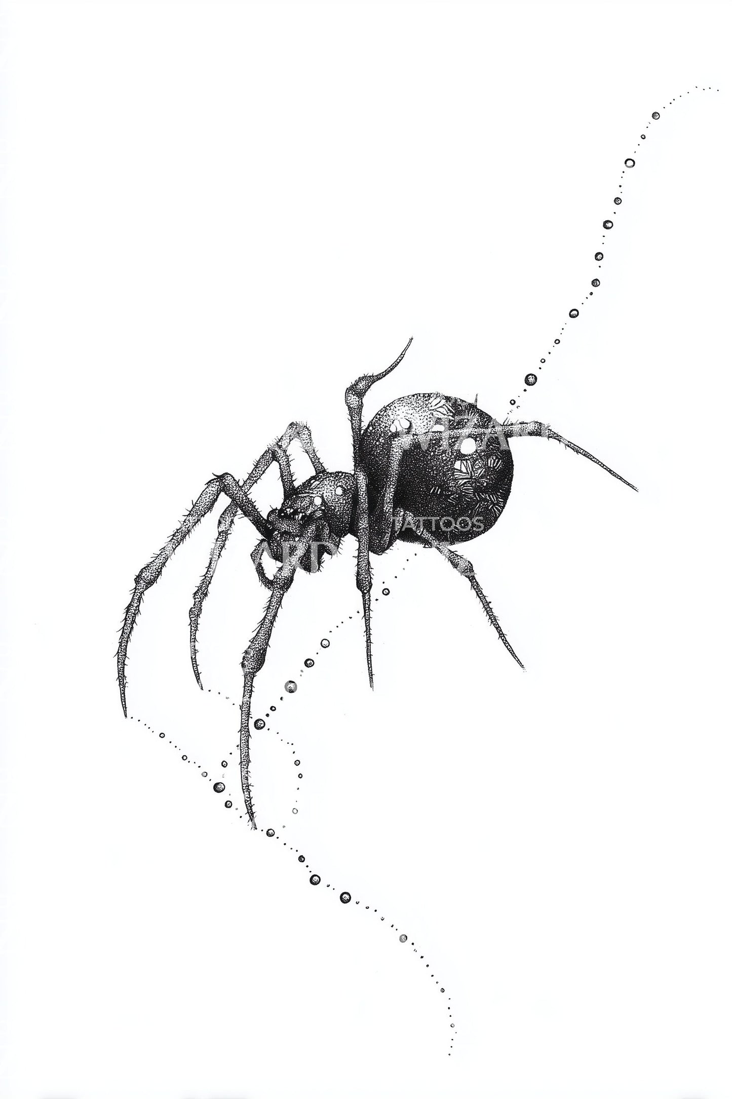 Ant Trail Microrealism Tattoo Design
