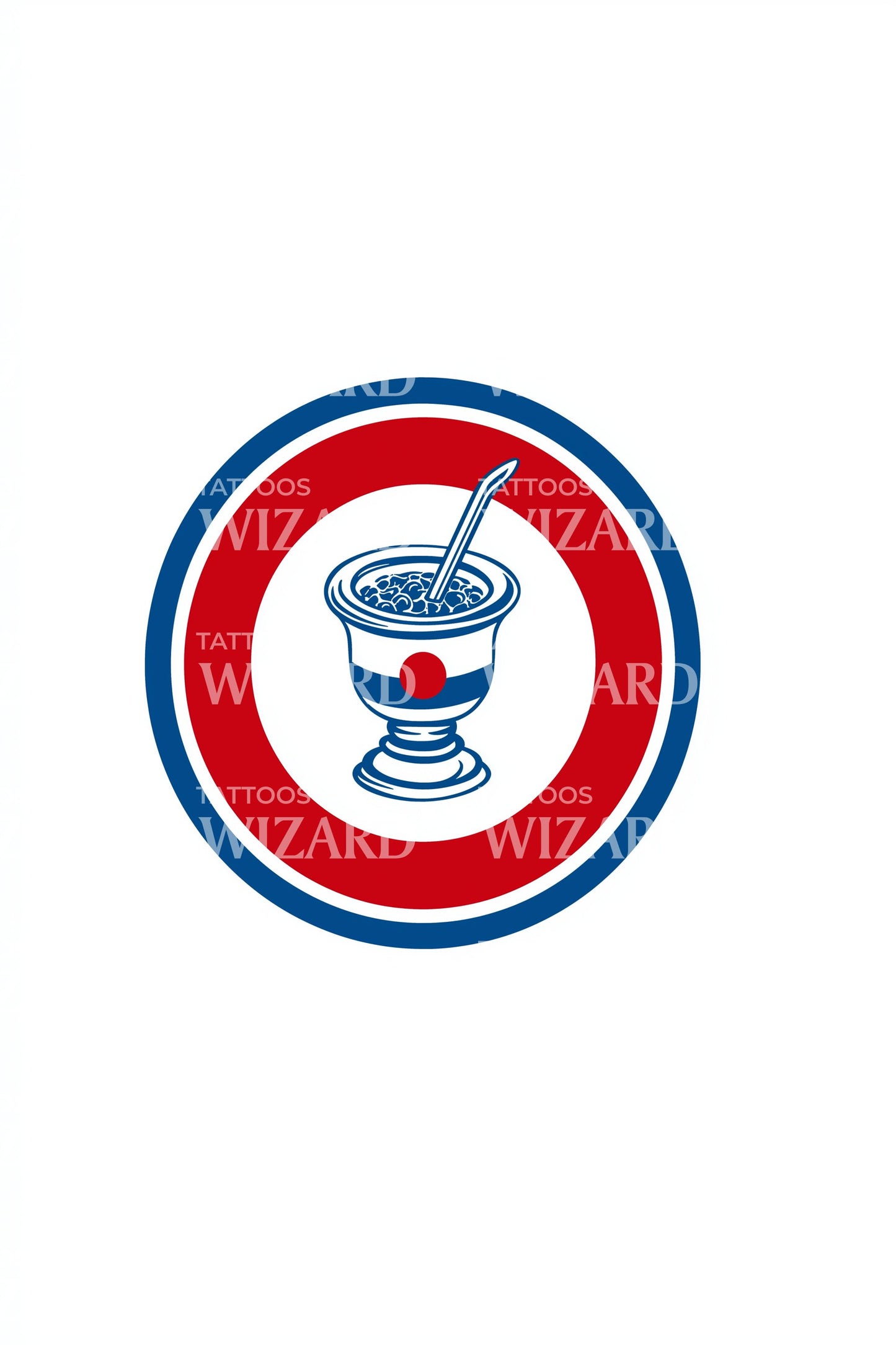 Apothecary Morter Emblem Tatoveringsdesign