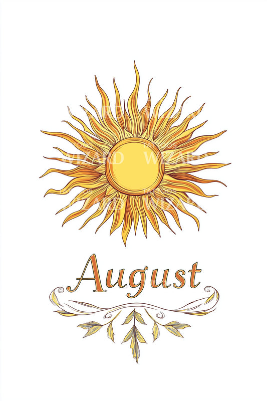 August Golden Sun Emblem Tattoo Idea