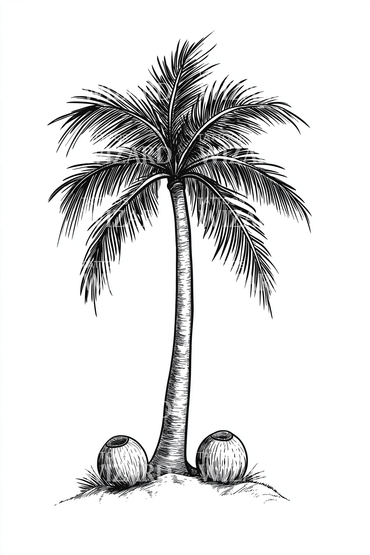 Strandpalmen Paar Tattoo Idee