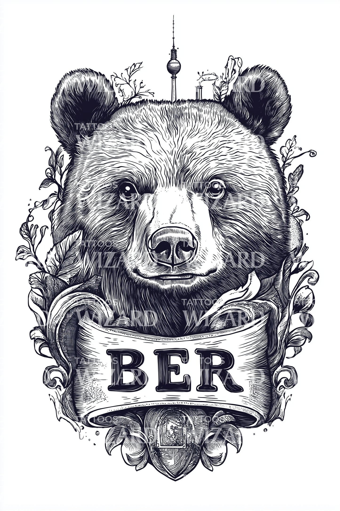 Berlin Bear Heraldry Tattoo Idea