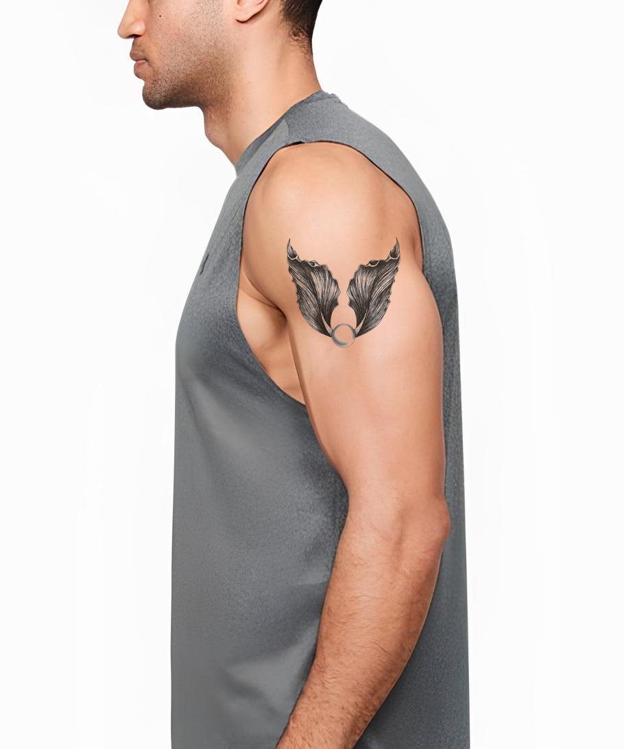 Design de Tatuagem Pérola Nadadeiras de Betta