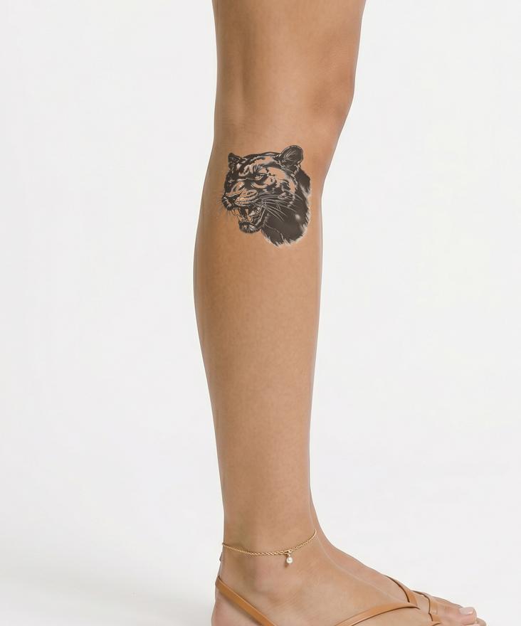 Diseño de Tatuaje de Pantera Negra Feroz