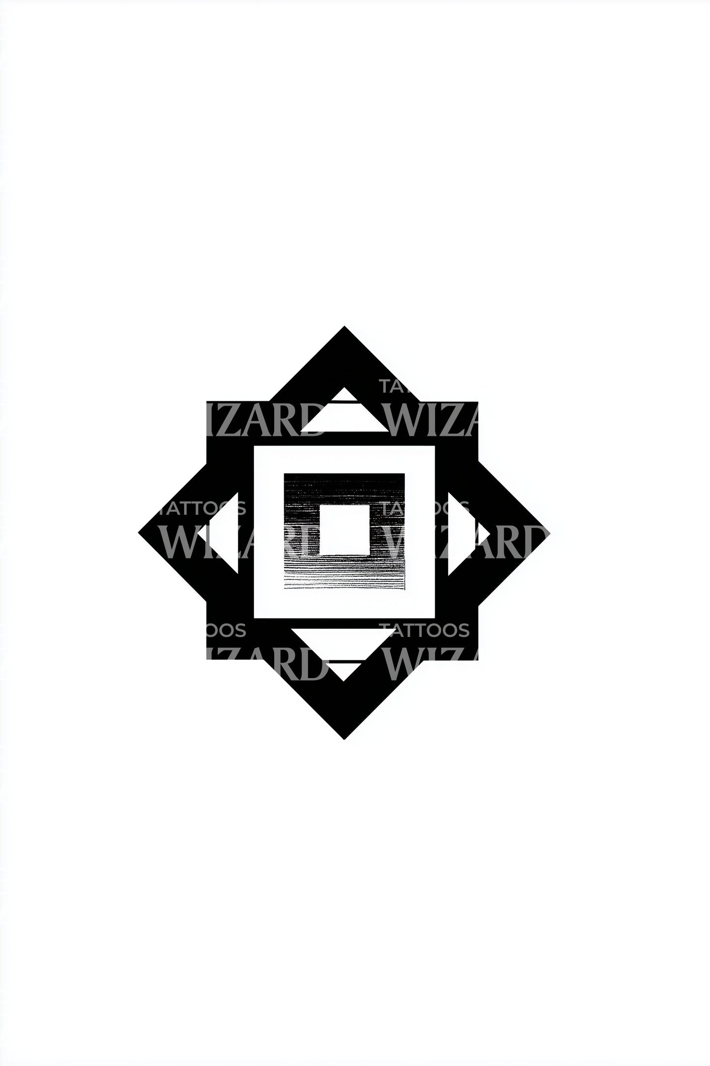 Fett Diamant Kern Tattoo Design