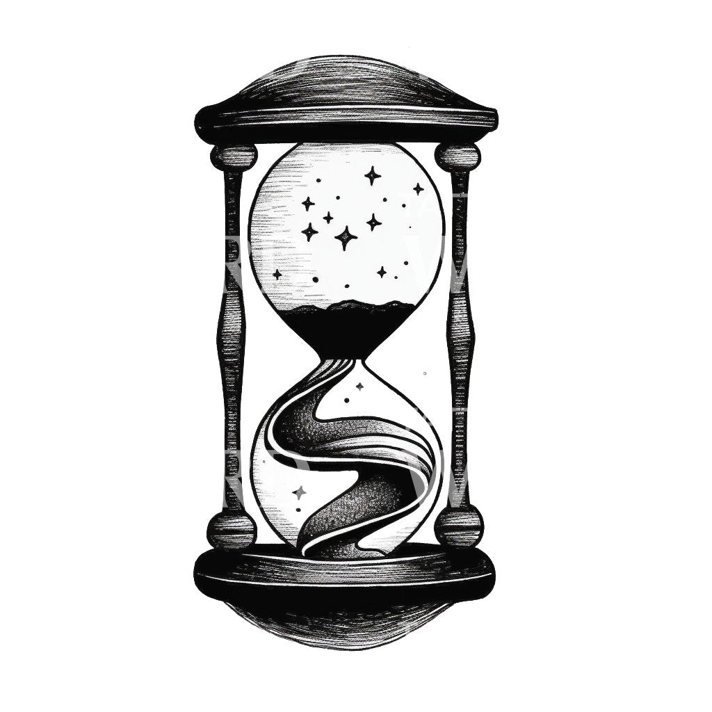 Hourglass Tattoo Design