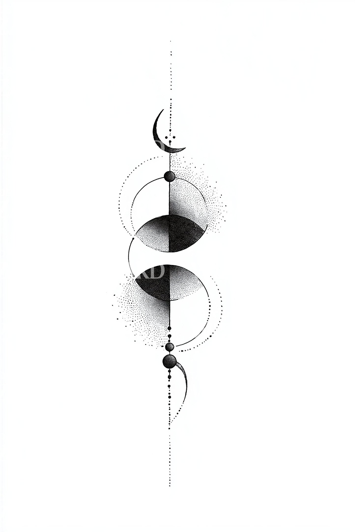 Himmlische Finsternis Totem Tattoo Idee