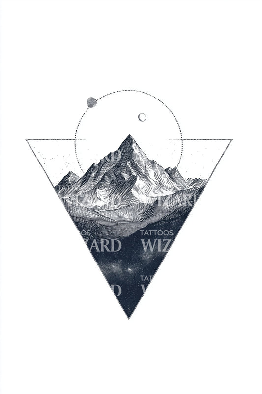 Celestial Triangle Range Tatuering Design