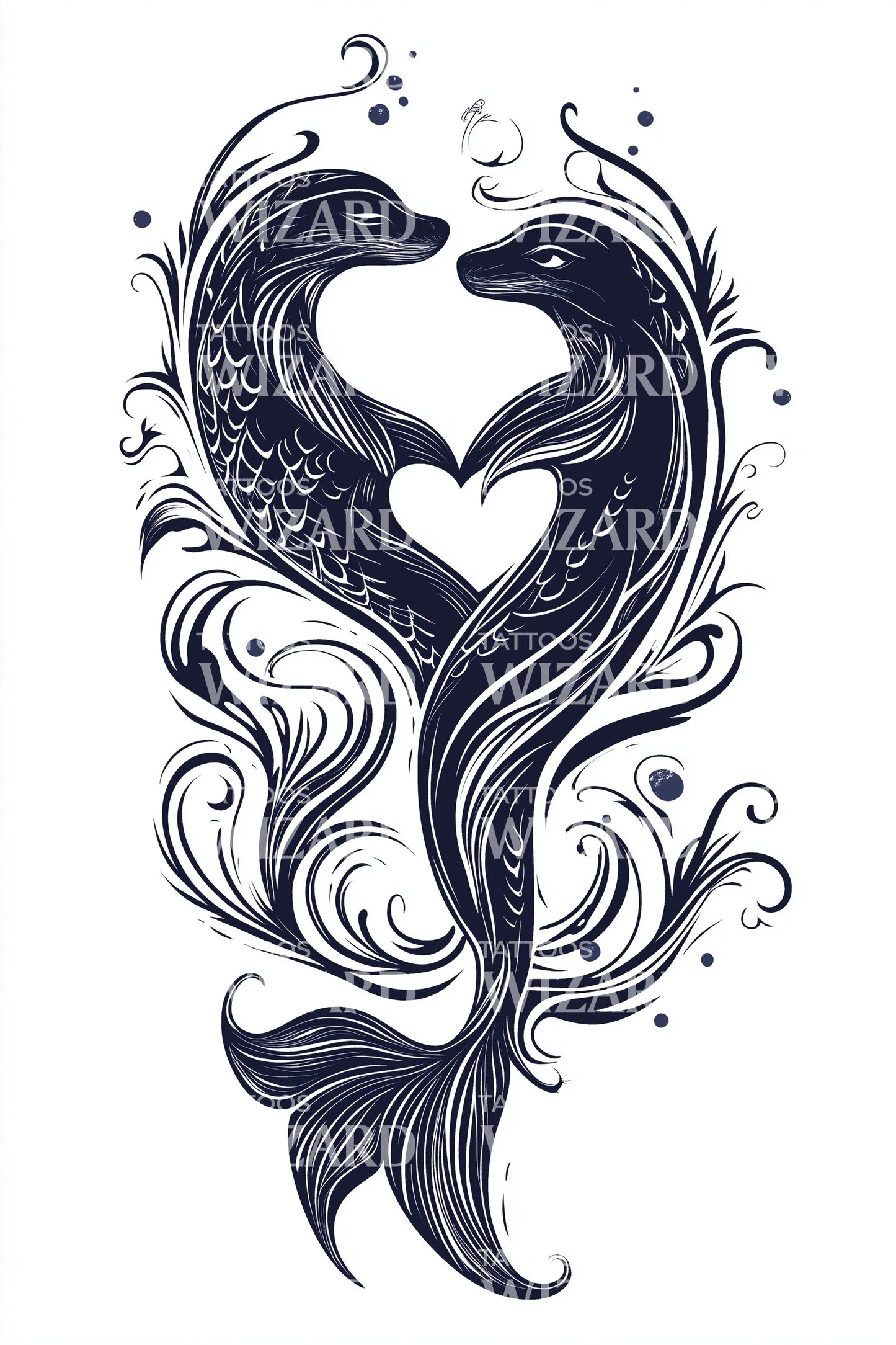 Keltisches Siegel Emblem Tattoo Design