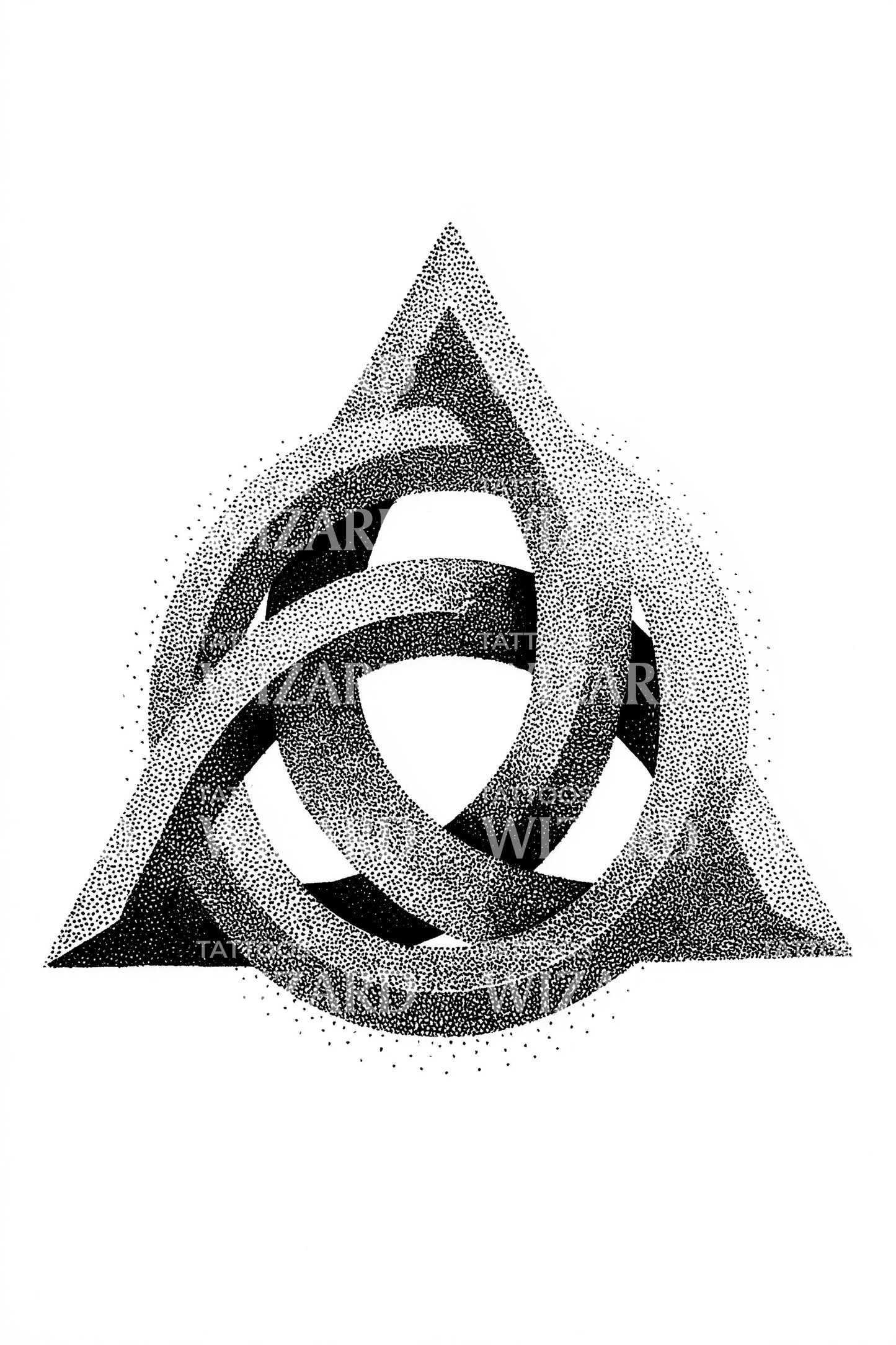 Desain Tato Simpul Triquetra Celtic