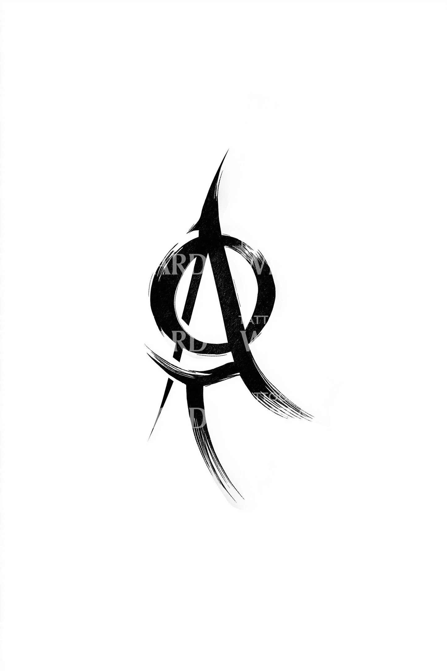 Desain Tato Sigil Lingkaran Kekacauan