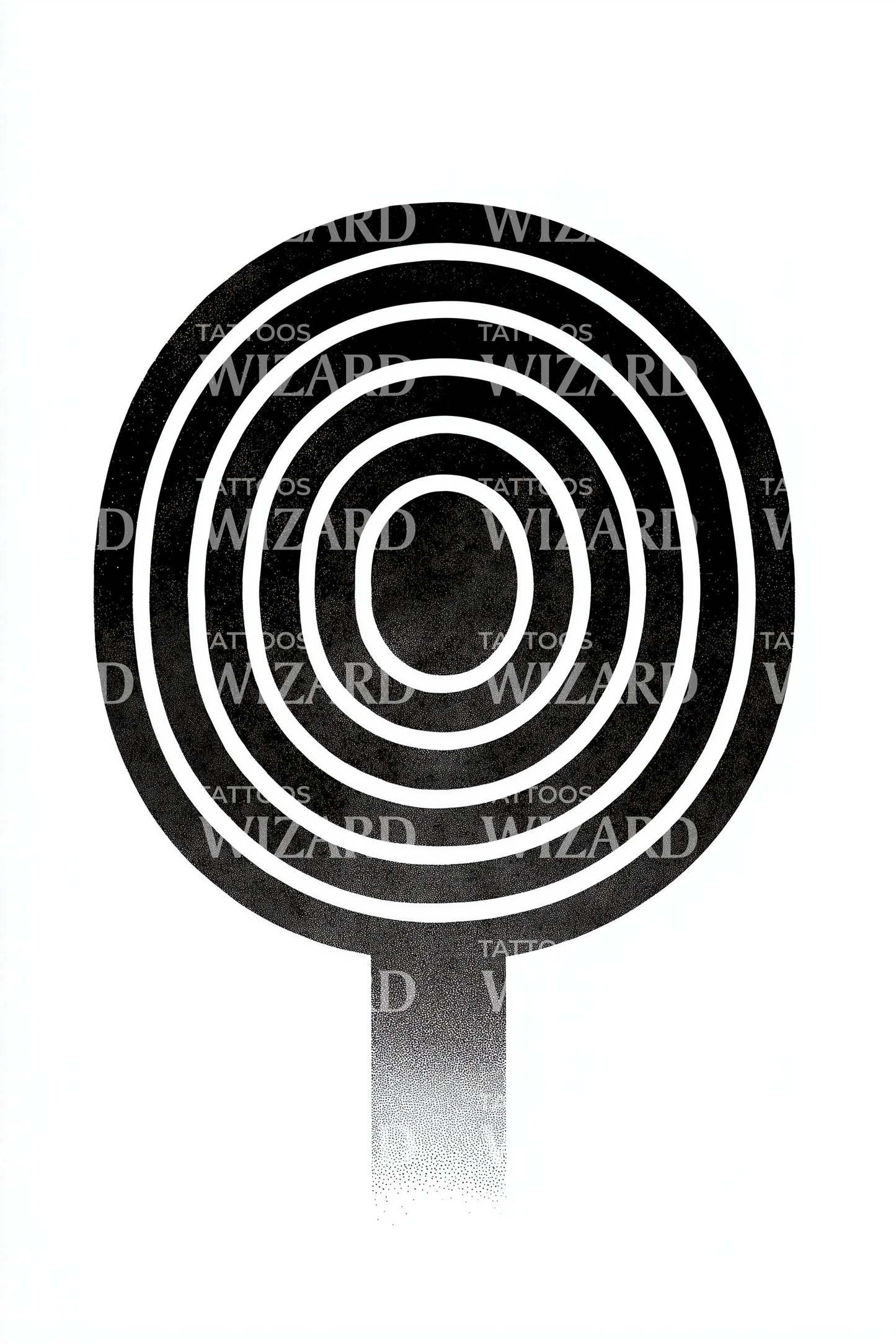 Design Tatuaggio Labirinto Circolare Classico