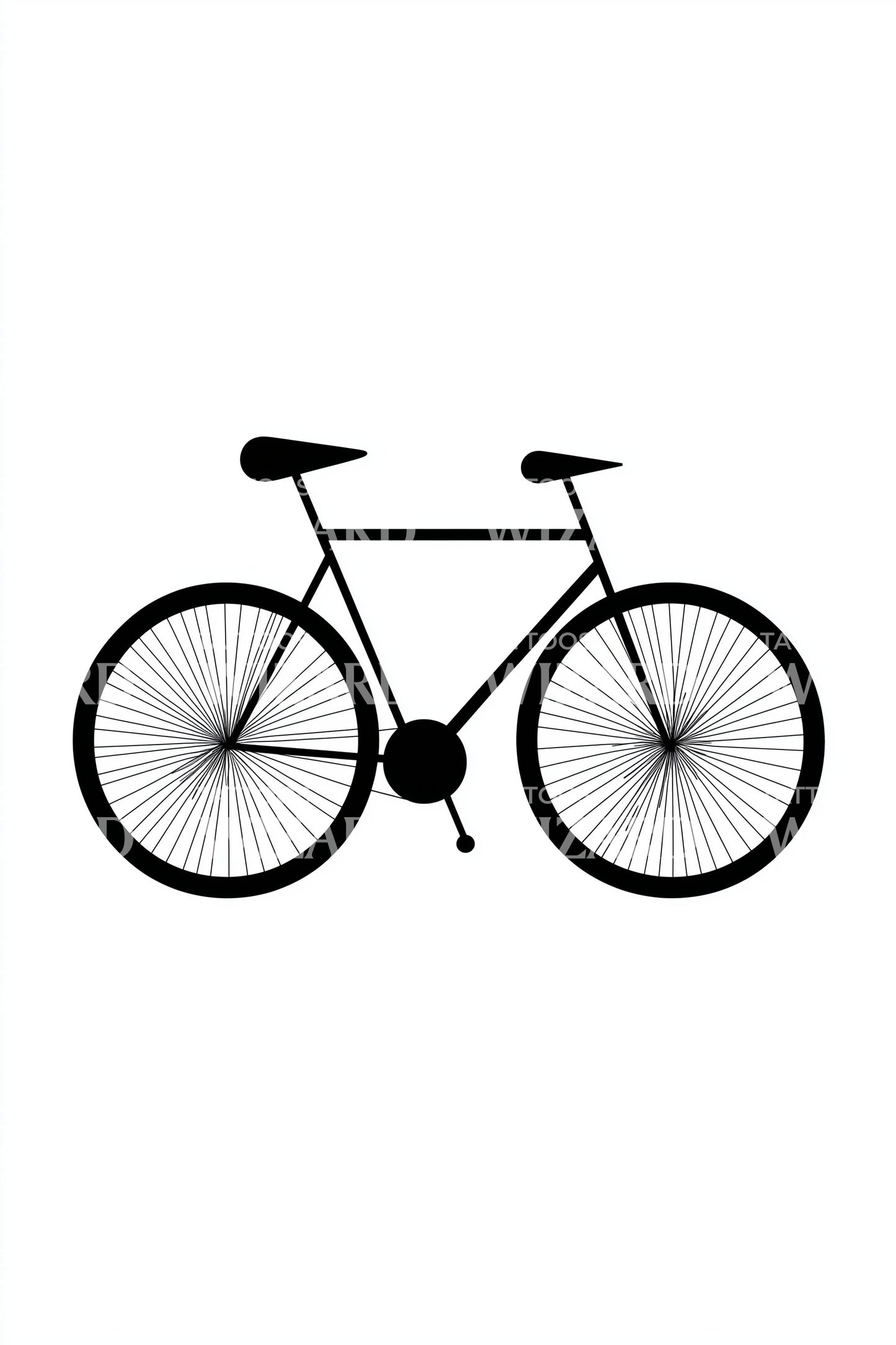 Classic Cruiser Bike Tattoo Design