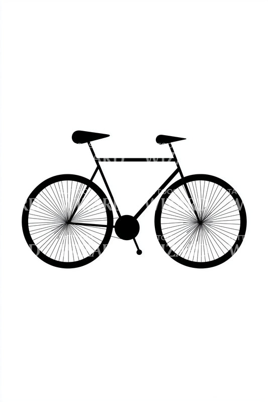 Classic Cruiser Bike Tattoo Design