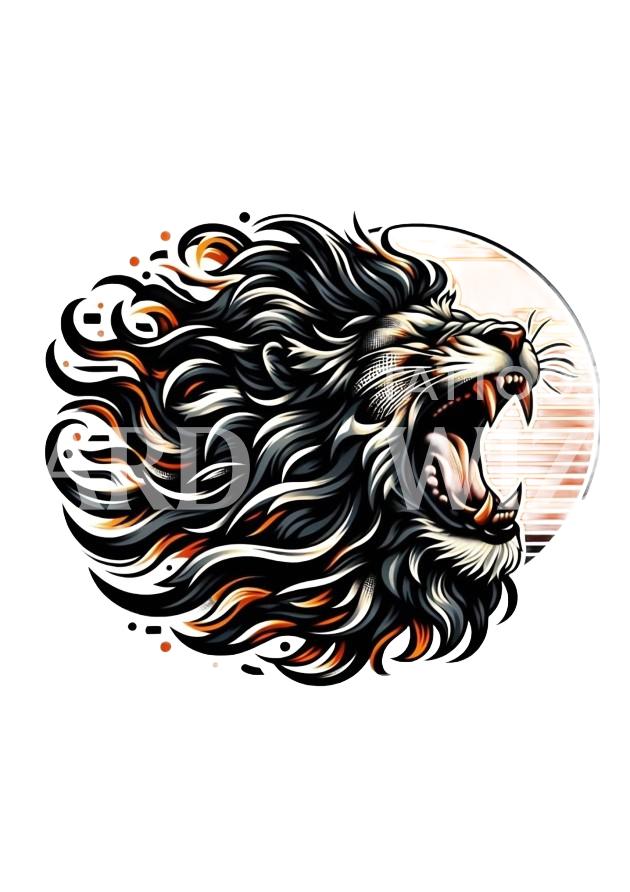 King In The Dawn Tattoo Design