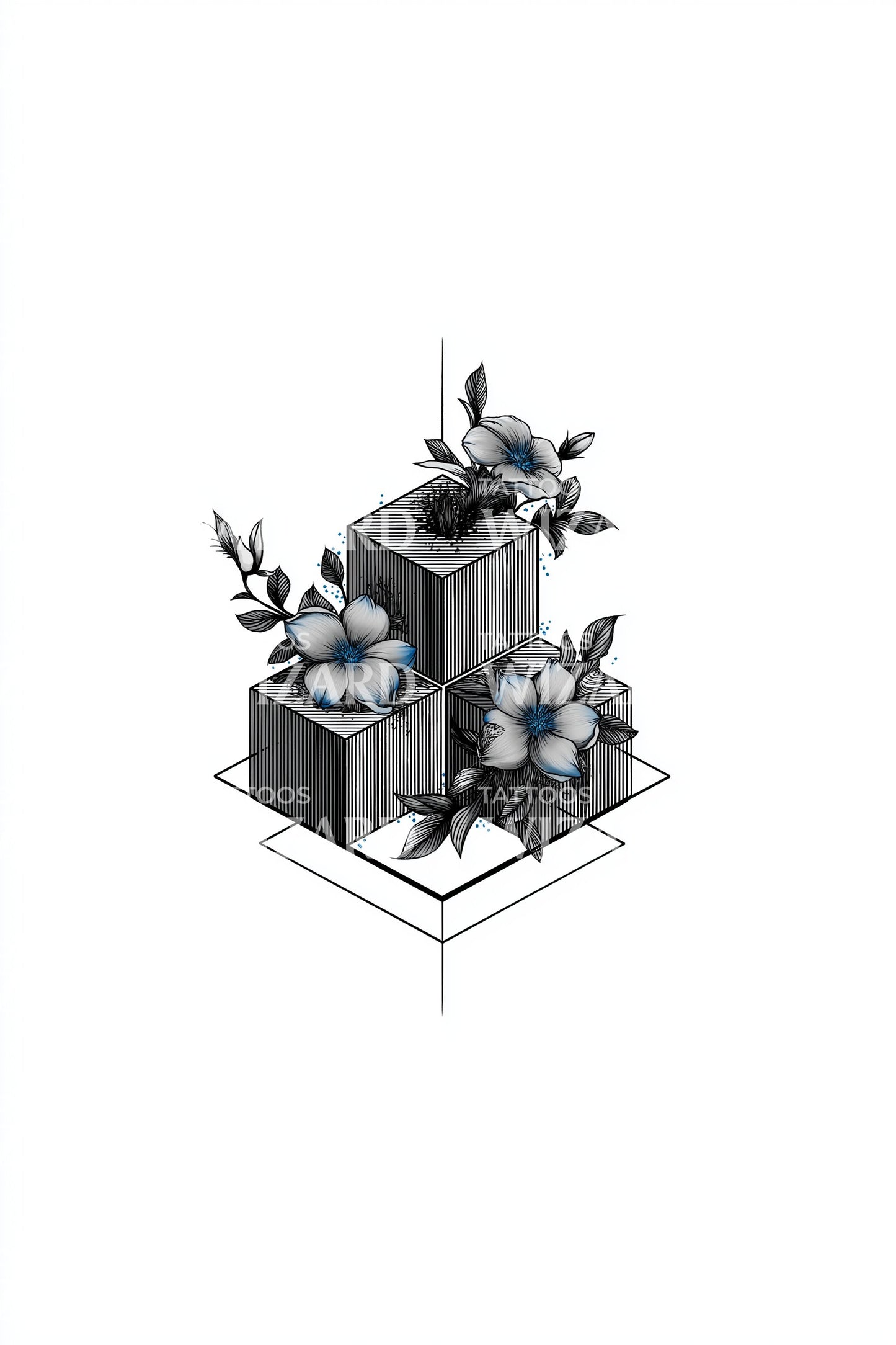 Ilustrace tetování sloupcové flóry