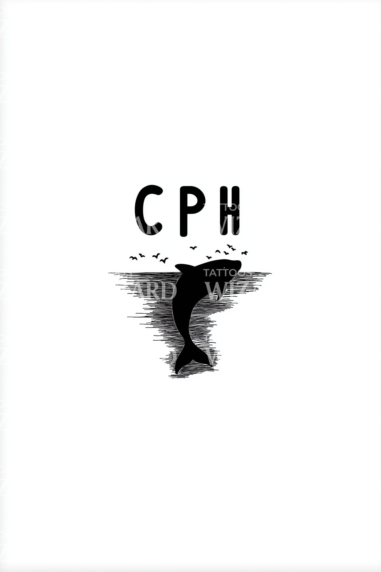 Copenhagen Mermaid CPH Tattoo Design