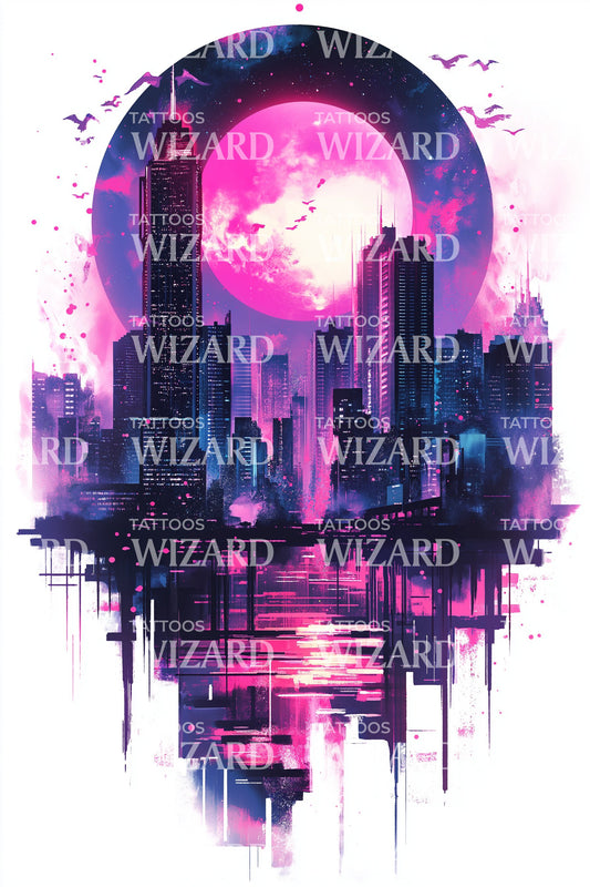 Desain Tato Portal Kota Kosmik