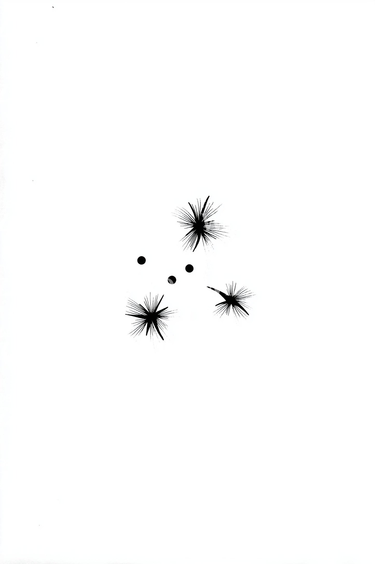 Cosmic Tiny Stars Tattoo Idea