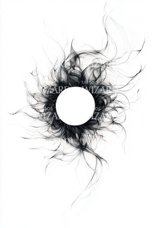 Design Tatuaggio Esplosione del Vuoto Cosmico