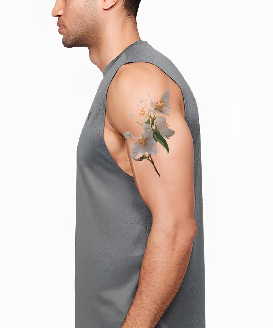 Design de tatouage paire Jasmin Crème