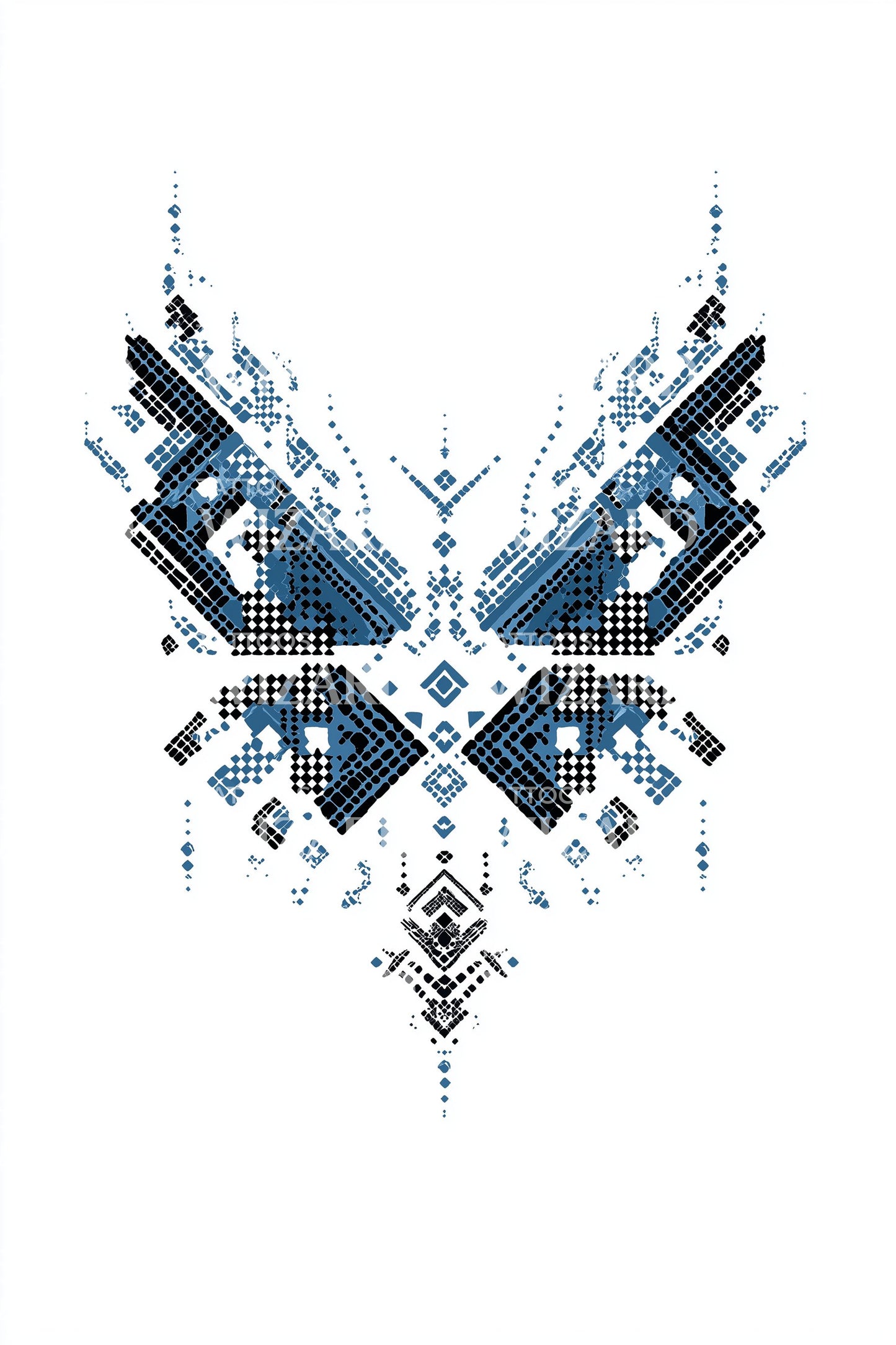 Cyber Wing Embleem Tatoeage Ontwerp