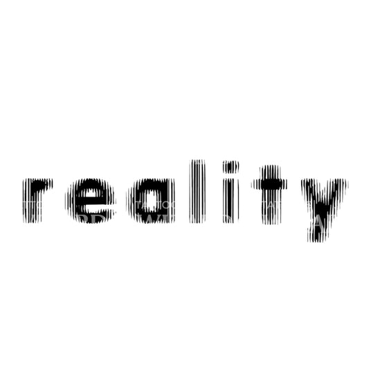 Reality Blurry Font Lettering Tattoo Design