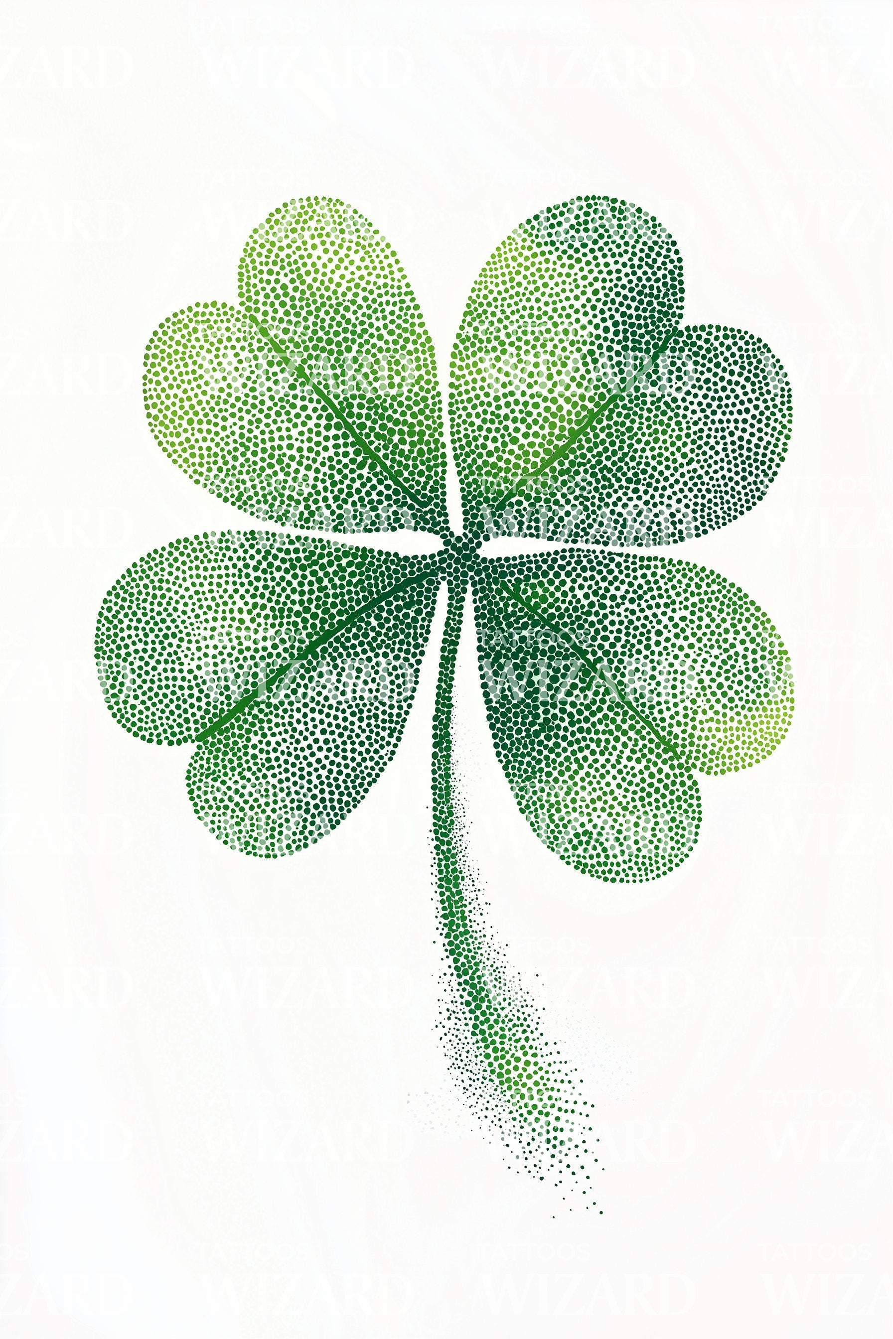 Small Black Four Leaf Clover Tattoo Meaning