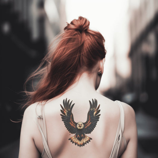 Hunting Eagle Wingspan Tattoo Idea