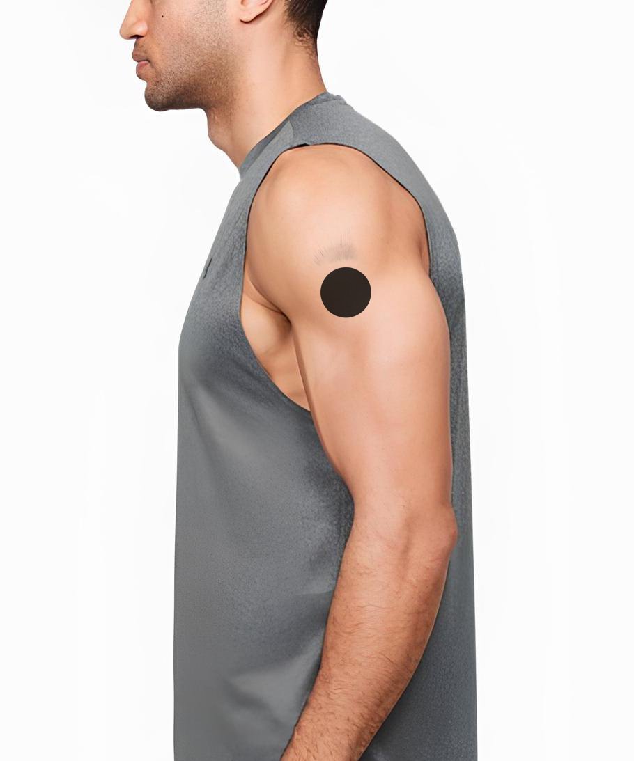 Teardrop Eclipse Shadow Tattoo Design