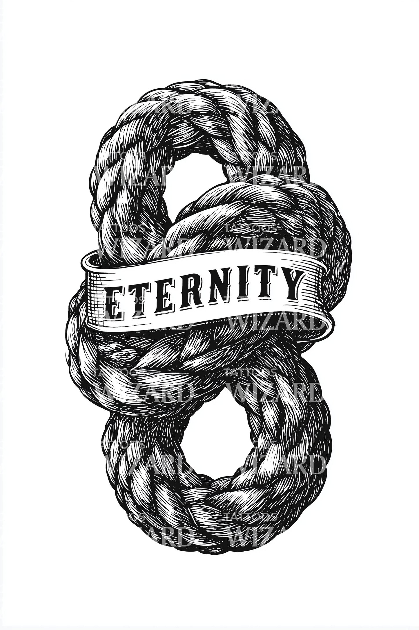 Eternity Rope Infinity Tattoo Design