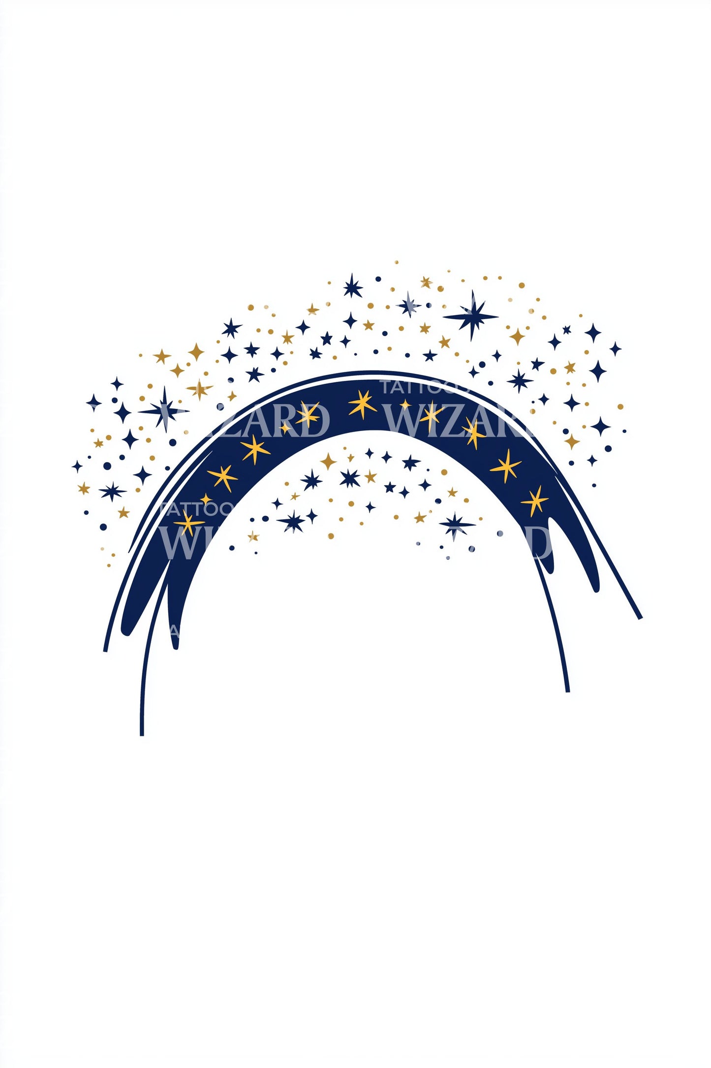 Ideia de Tatuagem Arco Estrela Europeia